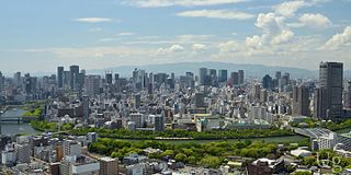 梅田を中心とした大阪市北区の高層ビル群（2014年5月）