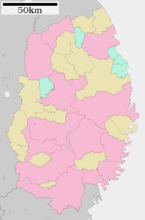 岩手県行政区画図