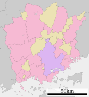 岡山県行政区画図