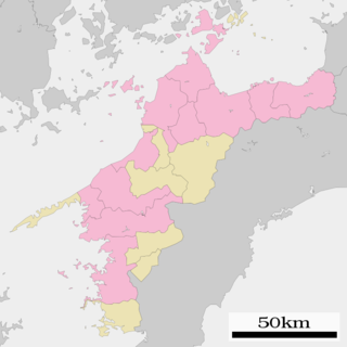 愛媛県行政区画図