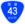 国道43号標識