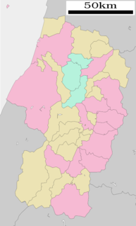 山形県行政区画図